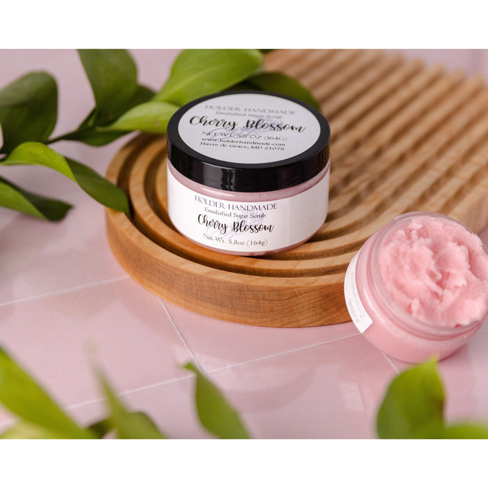 Holder Handmade - Cherry Blossom Sugar Scrub 5.8oz - 10oz