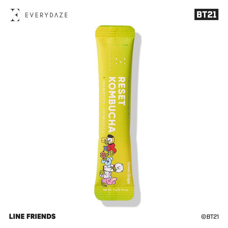 Masksheets BT21 RESET KOMBUCHA- Green Grape Health