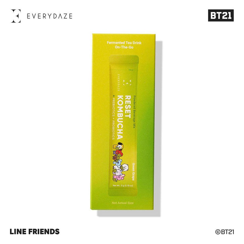Masksheets BT21 RESET KOMBUCHA- Green Grape Health