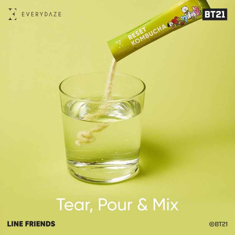 Masksheets BT21 RESET KOMBUCHA- Green Grape Health