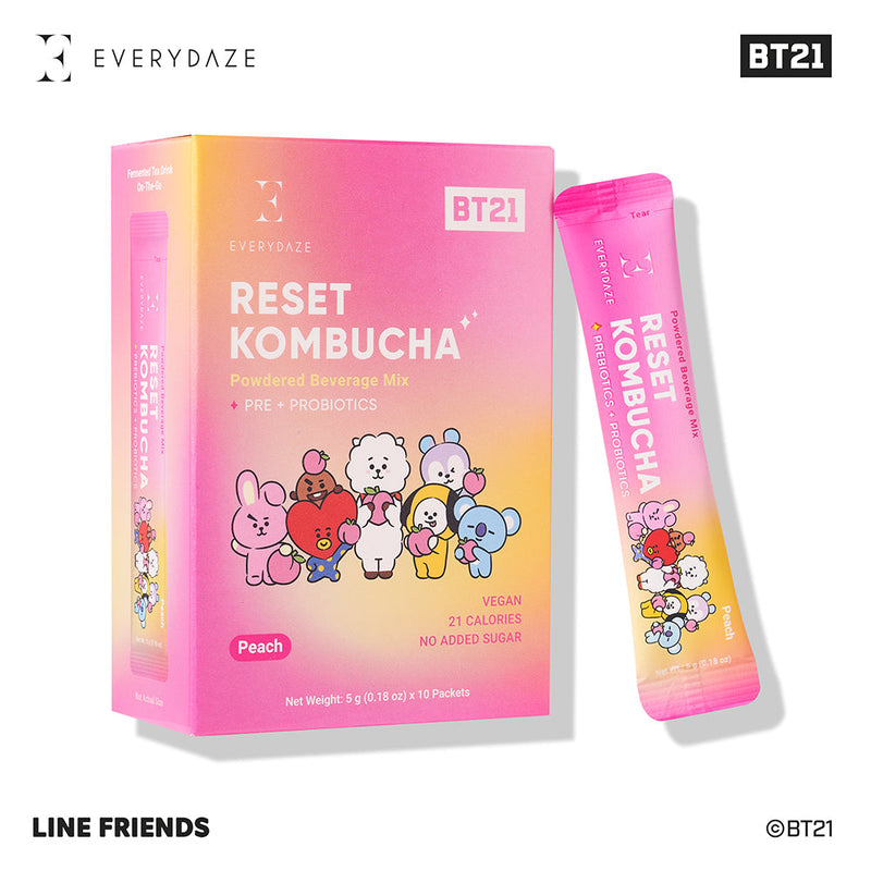 Masksheets BT21 RESET KOMBUCHA- Peach Health