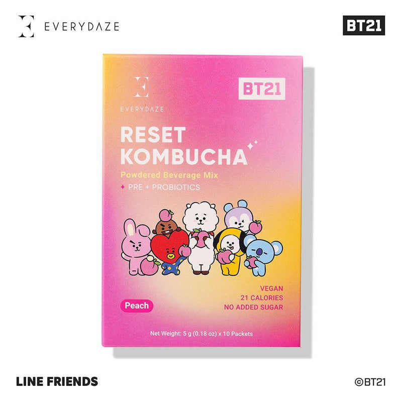 Masksheets BT21 RESET KOMBUCHA- Peach Health