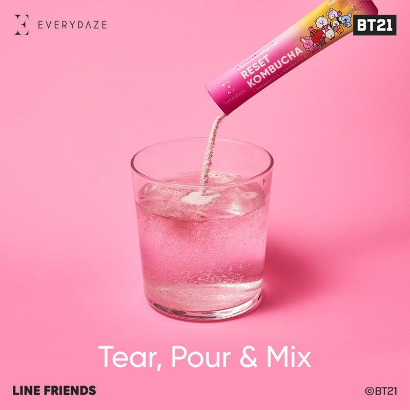 Masksheets BT21 RESET KOMBUCHA- Peach Health