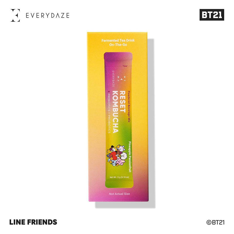 Masksheets BT21 RESET KOMBUCHA- Pineapple Passionfruit Health