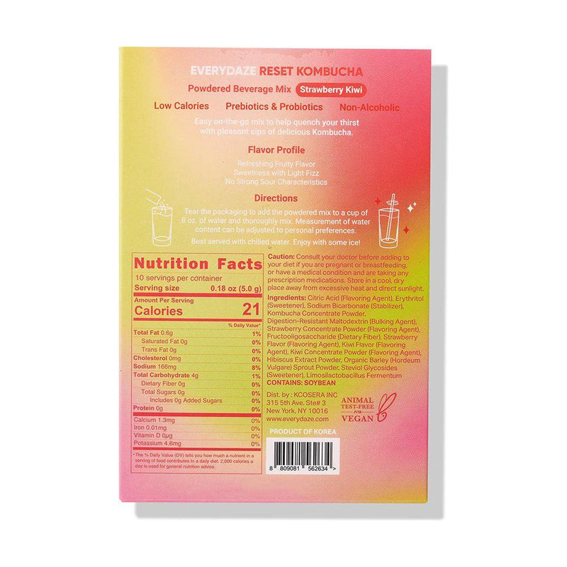 Masksheets RESET KOMBUCHA- Strawberry Kiwi Health