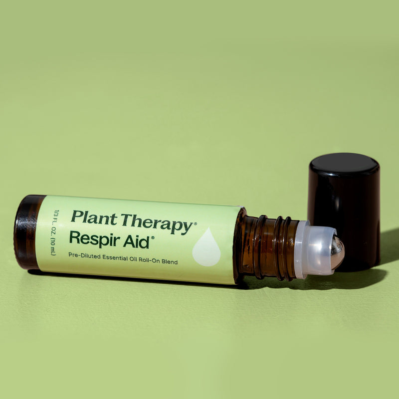 Plant Therapy Respir Aid Essential Oil Blend Pre-Diluted Roll-On Essential Oil