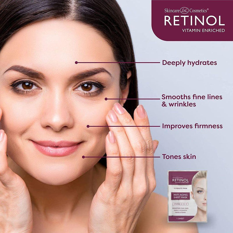 Retinol Retinol Anti-Aging Sheet Mask - 5 Sheet Masks Sheet Masks