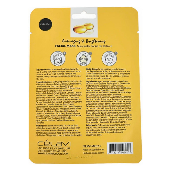 Sydoni Skincare And Beauty - Anti-Aging Retinol Sheet Mask 0.74 Oz/20G