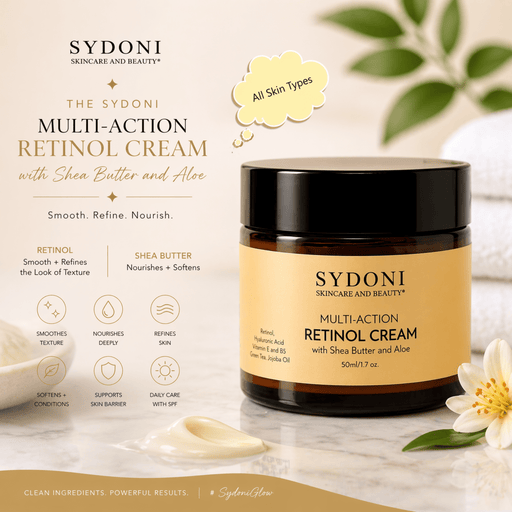 Sydoni Skincare and Beauty SYDONI MULTI-ACTION RETINOL CREAM - Renew, Smooth, Glow Moisturizer