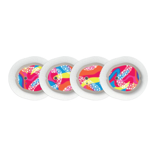 Peelz Retro Malibu Sticker Designed for the DEXCOM G7 and Stelo Transmitter Peelz/Stickers