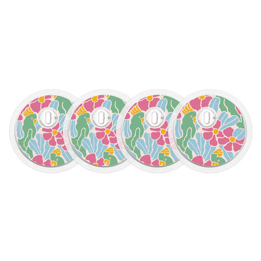 Peelz Retro Parrots Designed for the FreeStyle Libre 3 Plus & Lingo  Sensor Peelz/Stickers