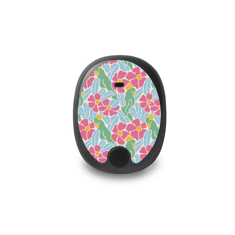 Peelz Retro Parrots Eversense Smart Transmitter Peelz/Stickers