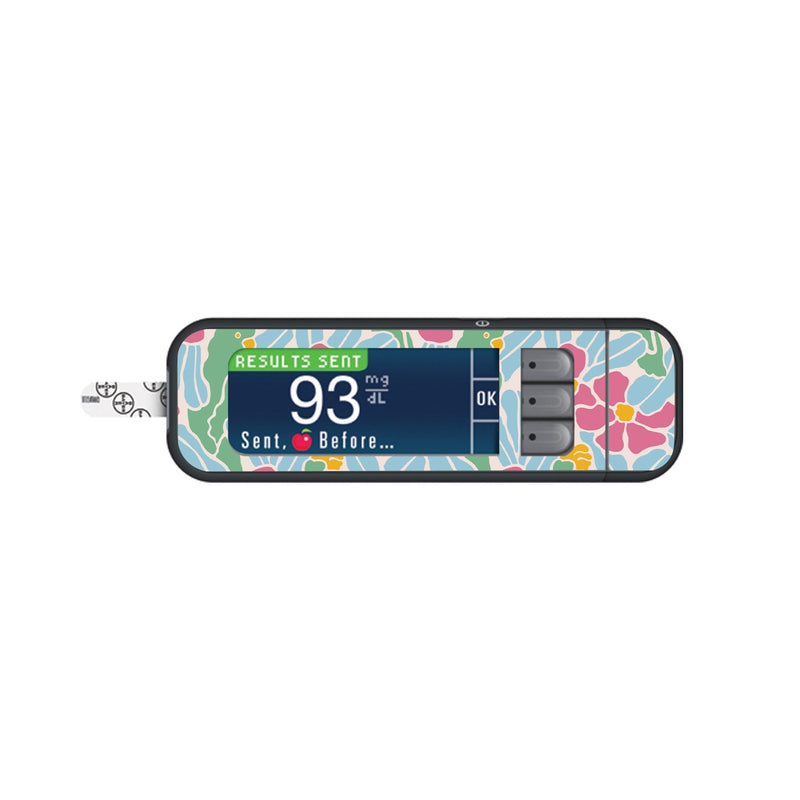 Peelz Retro Parrots for Bayer Contour Next Glucometer Peelz/Stickers