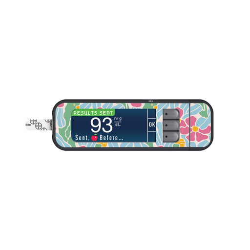 Peelz Retro Parrots for Bayer Contour Next Glucometer Peelz/Stickers