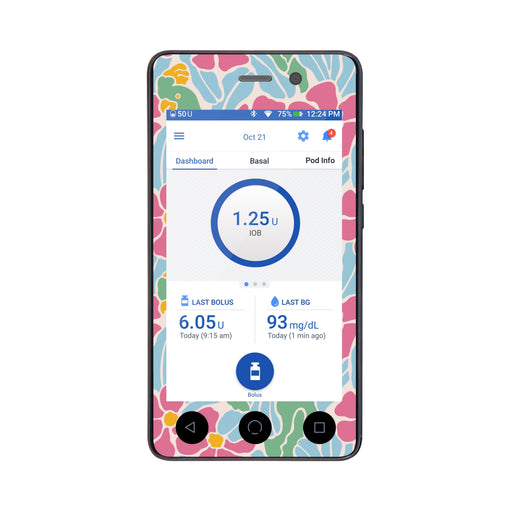 Peelz Retro Parrots Sticker for Omnipod DASH® PDM – Pump Peelz Peelz/Stickers