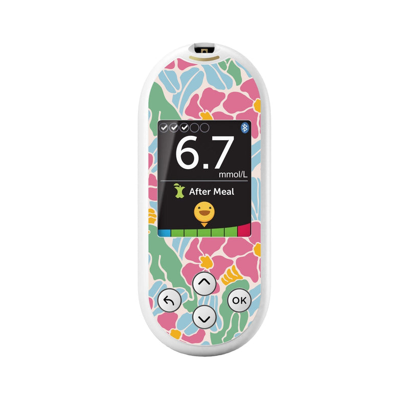 Peelz Retro Parrots for OneTouch Verio Reflect Glucometer Peelz/Stickers