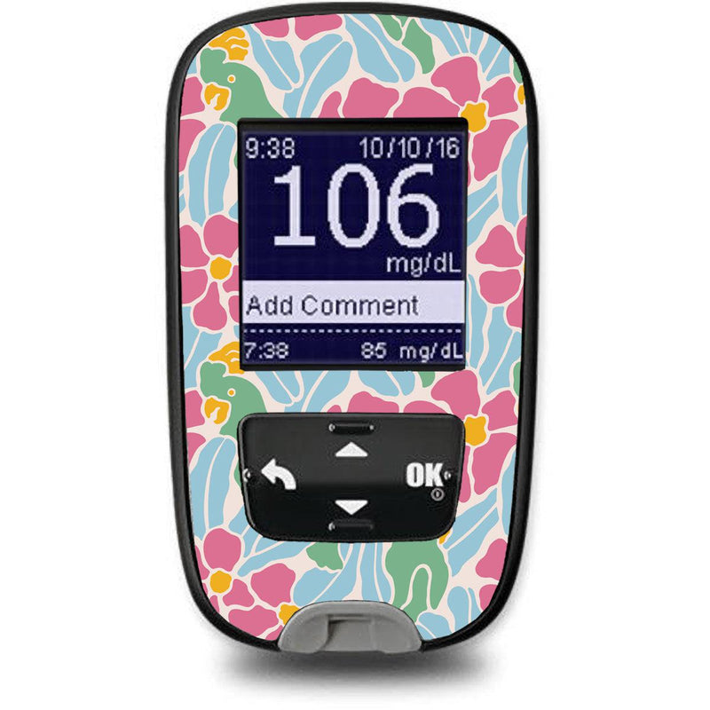 Peelz Retro Parrots for the Accu-Chek Guide Glucometer Peelz/Stickers