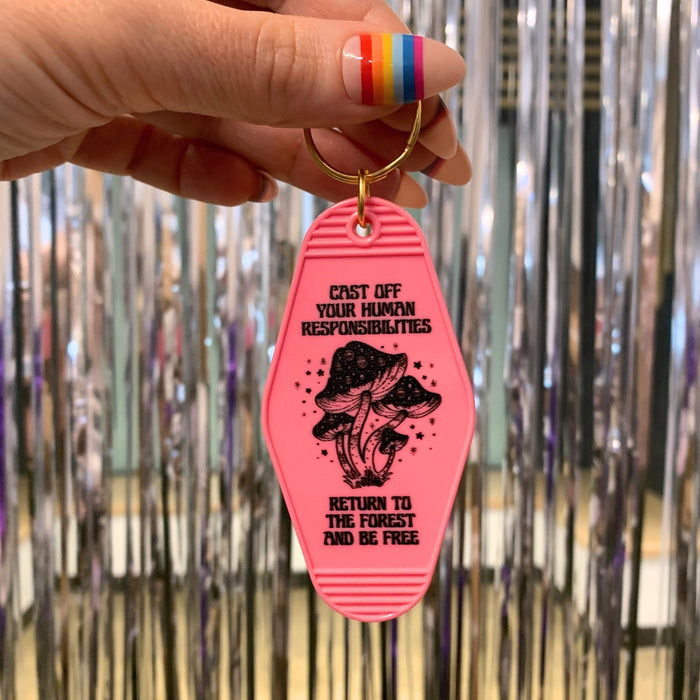 The Bullish Store Return To The Forest Motel Style Keychain 🍄 🌳 (New Style)