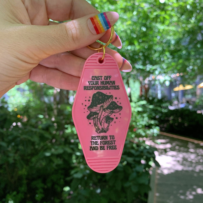 The Bullish Store Return To The Forest Motel Style Keychain 🍄 🌳 (New Style)