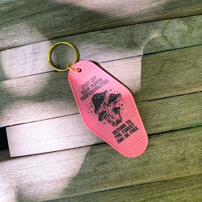 The Bullish Store Return To The Forest Motel Style Keychain 🍄 🌳 (New Style)