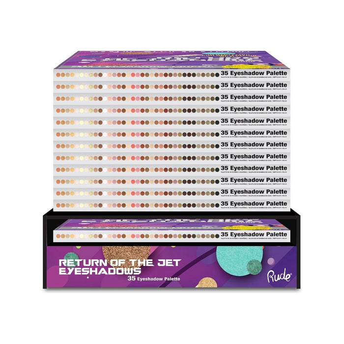 Rude Cosmetics - Rude Cosmetics - Return of The Jet Eyeshadow Palette Display Set, 24pcs