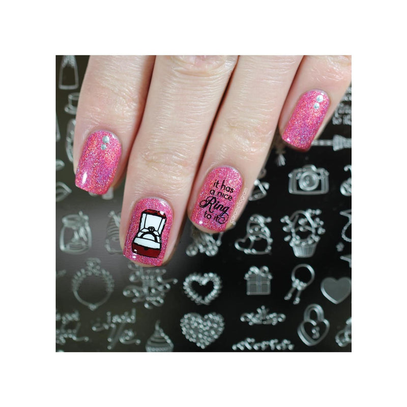 UberChic Beauty Elements of Love Stamping Plate