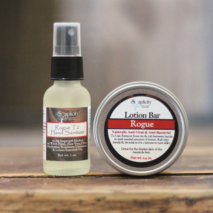 Soaplicity - Extreme Immune Support Pack With Rogue T2 Hand Sanitizer Spray & Rogue Lotion Bar