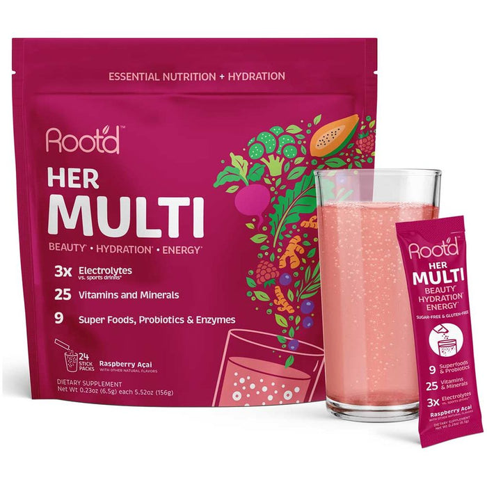 Root'D - Her Multi -Essential Vitamins & Minerals + Electrolytes For Women