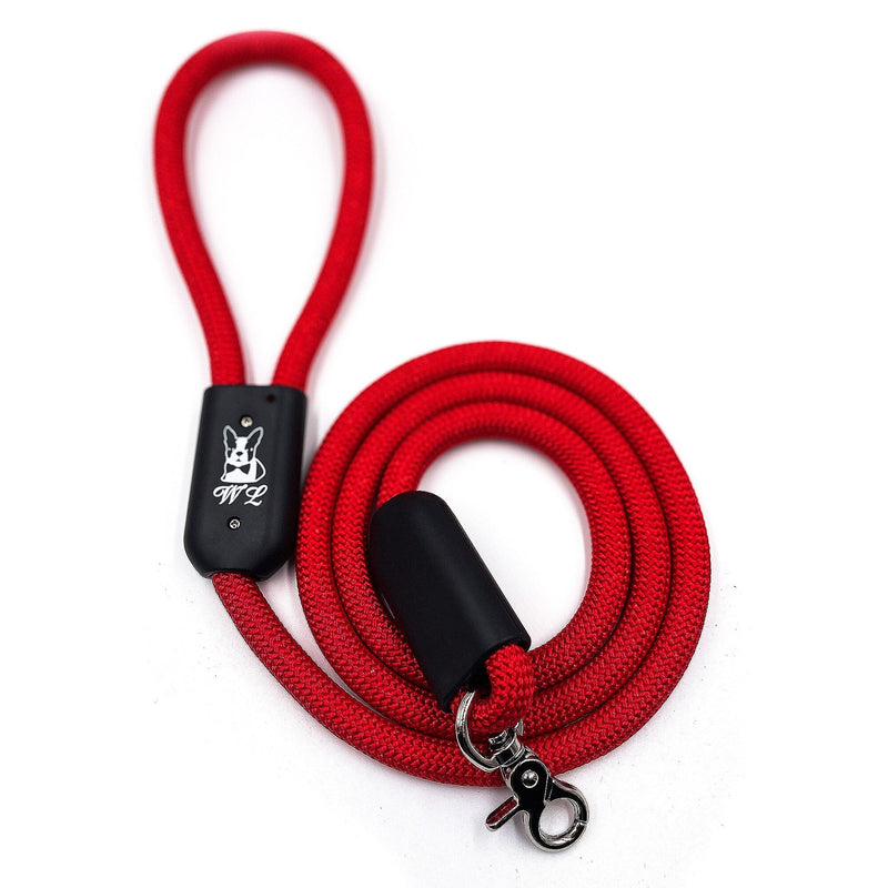 Warren London Climbing Rope Dog Leash - Red Leashes, Collars & Accessories