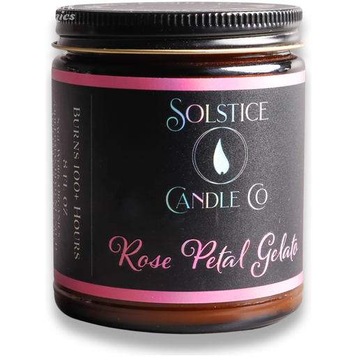 SageWork Organics Rose Petal Gelato Candle Scented Candles