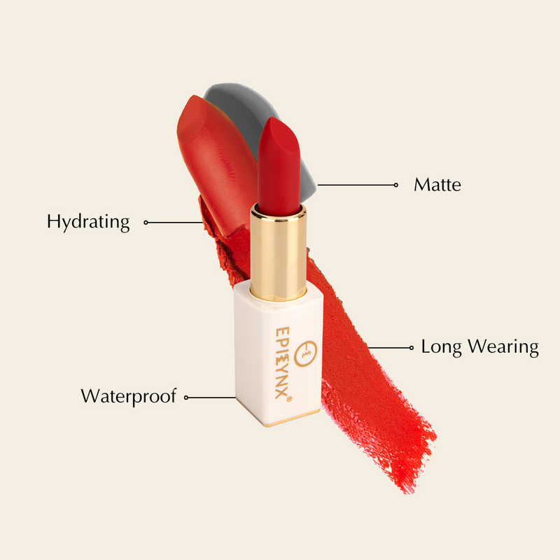 EpiLynx Vegan Matte Lipstick – Hydrating, Long-Wear, Magnetic Case lipstick
