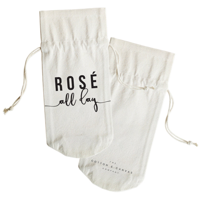 Rosé All Day Canvas Wine Bag