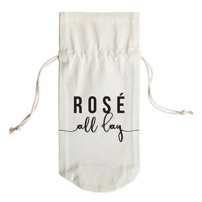 Rosé All Day Canvas Wine Bag