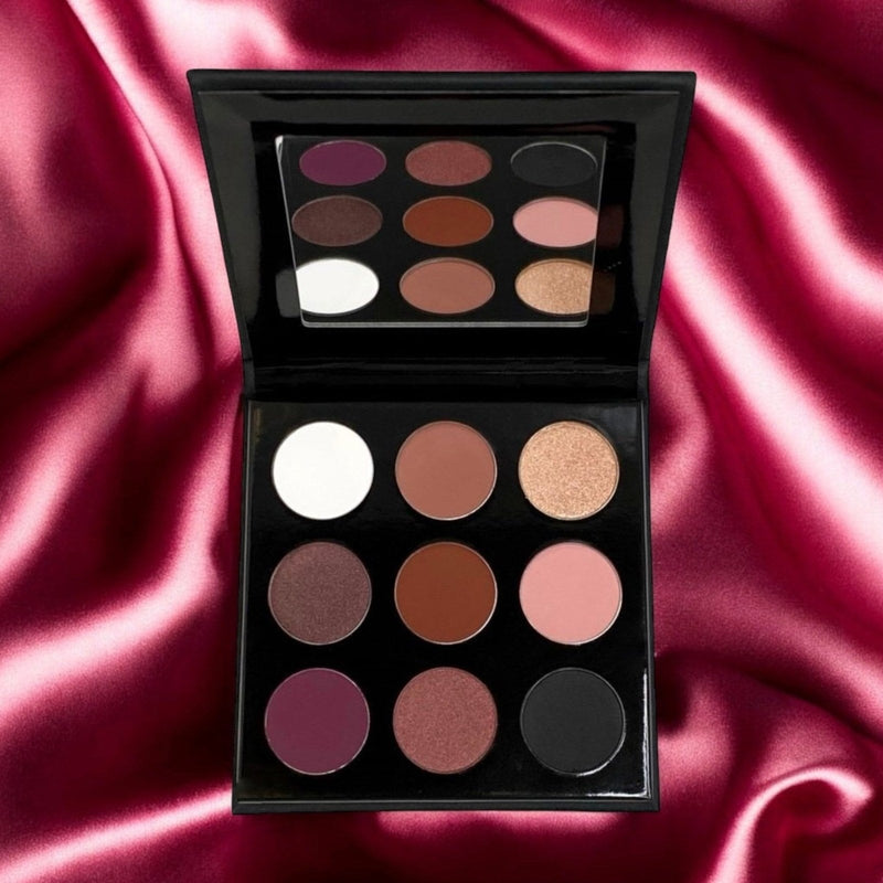 Sydoni Skincare and Beauty SYDONI ROSE' EYESHADOW PALETTE | Pink & Burgundy Matte Shades with Shimmer Highlights Eyeshadow Palette