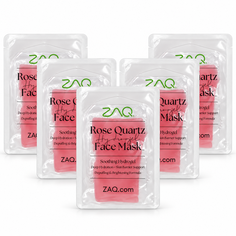 ZAQ Skin & Body Rose Quartz Luxurious Hydrogel Face Mask Face Mask Lavender 5 Pk (5 Single-use treatments)