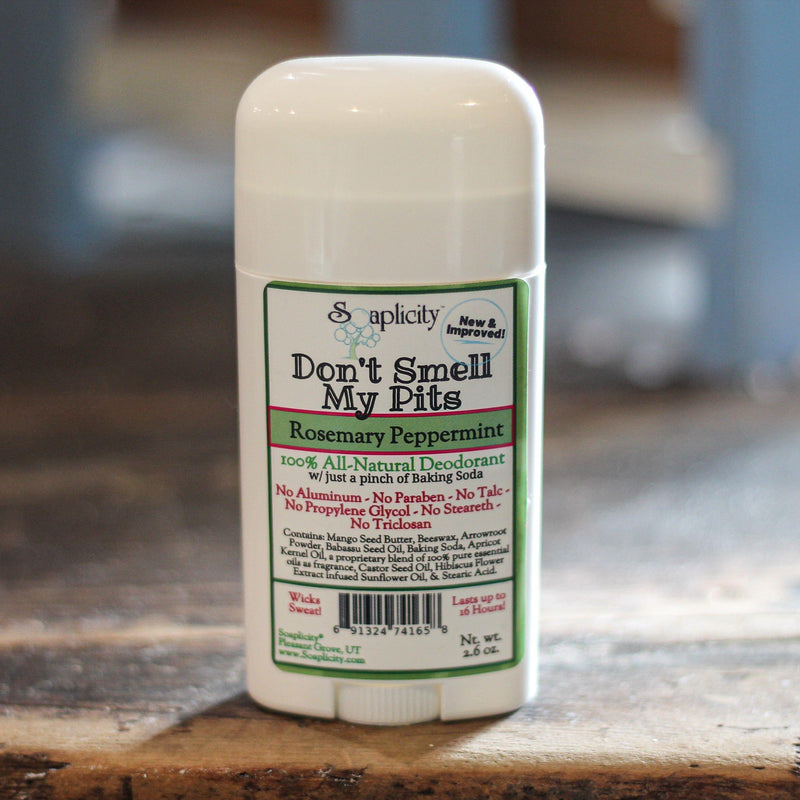 Soaplicity Don't Smell My Pits Natural Deodorant - Rosemary Peppermint Deodorants