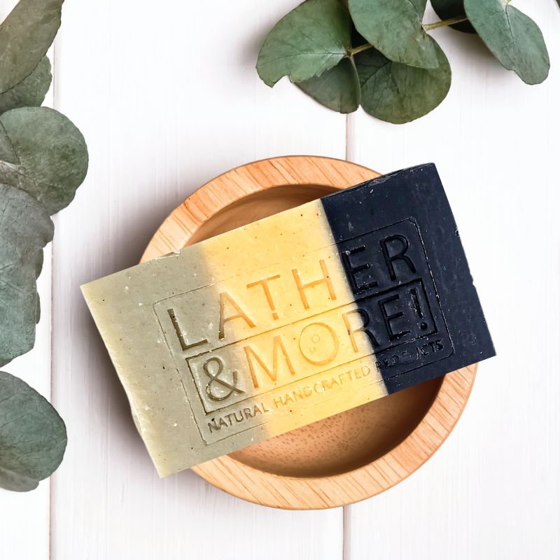 Lather and More! Rosemary Peppermint and Tea Tree Facial Soap Soap White Smoke