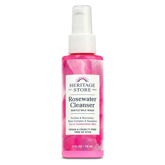 Cozy Farm - Heritage Store Rosewater Facial Cleanser - 4 Fl Oz