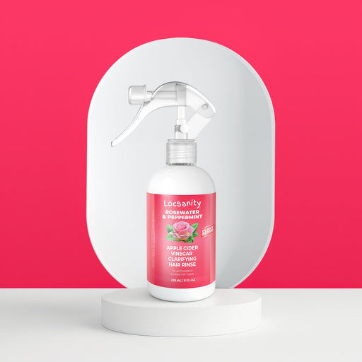 Locsanity Locsanity Rosewater Peppermint Apple Cider Vinegar Clarifying Hair Rinse Detox 8oz Treatments