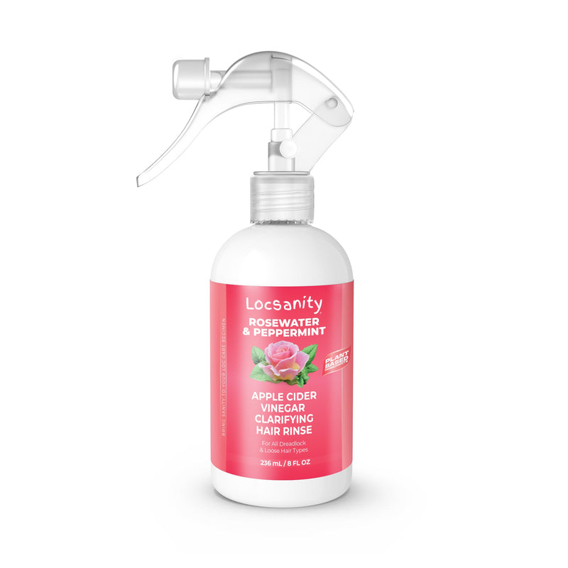 Locsanity Locsanity Rosewater Peppermint Apple Cider Vinegar Clarifying Hair Rinse Detox 8oz Treatments