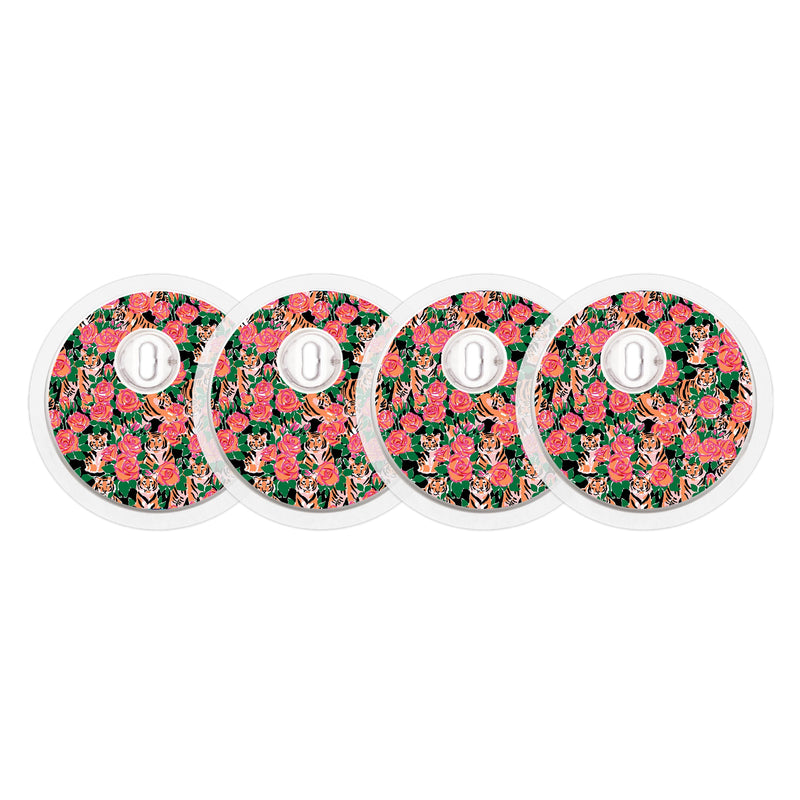 Peelz Rosey Tigers Designed for the FreeStyle Libre 3 Plus & Lingo  Sensor Peelz/Stickers