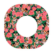 Peelz Rosey Tigers Dexcom G7 and Stelo Patch Tape - Pump Peelz Patch Medical Tape