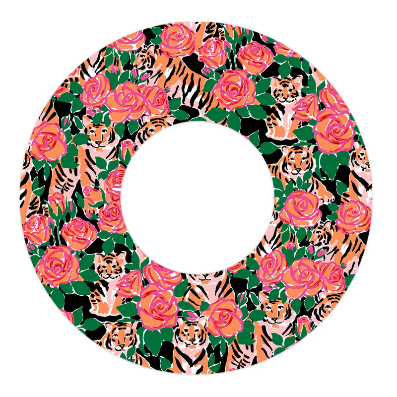 Peelz Rosey Tigers Freestyle Libre 2 Patch Tape - Pump Peelz Peelz/Stickers