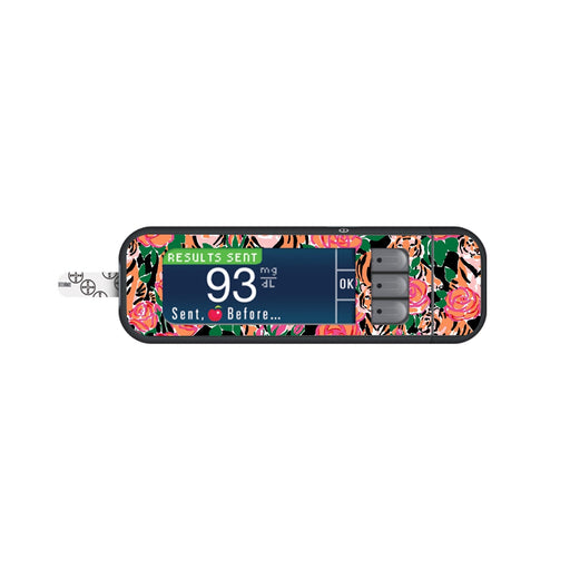 Peelz Rosey Tigers for Bayer Contour Next Glucometer Peelz/Stickers