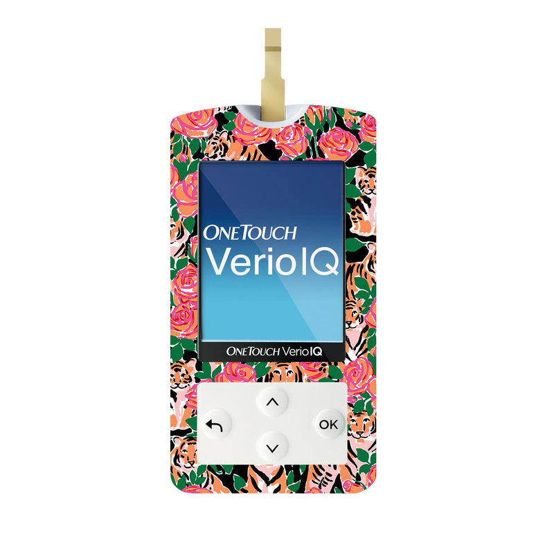 Peelz Rosey Tigers for OneTouch Verio IQ Glucometer Peelz/Stickers
