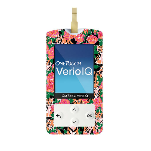 Peelz Rosey Tigers for OneTouch Verio IQ Glucometer Peelz/Stickers