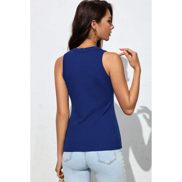 Round Neck Sleeveless Tank