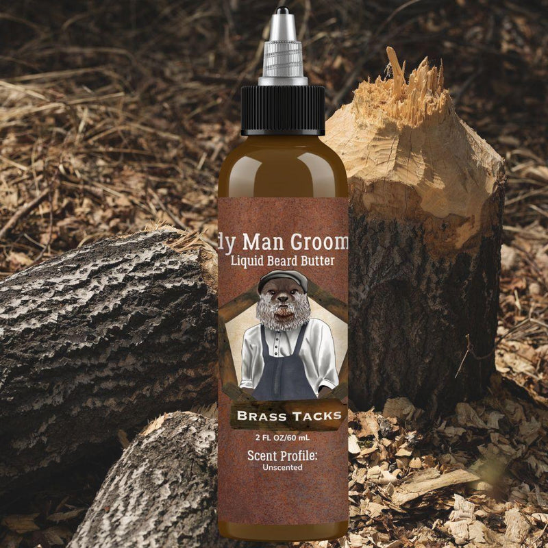 Ruddy Man Grooming Co. Brass Tacks-An Unscented Liquid Beard Butter PHYSICAL