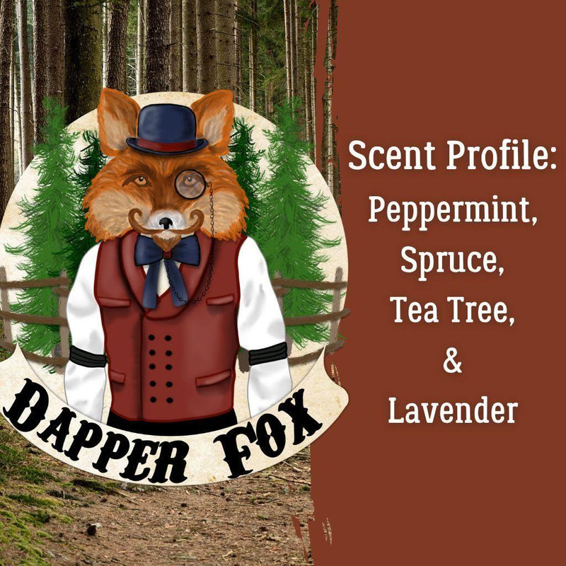 Ruddy Man Grooming Co. Dapper Fox-A Fresh Mint Lavender Beard Balm PHYSICAL
