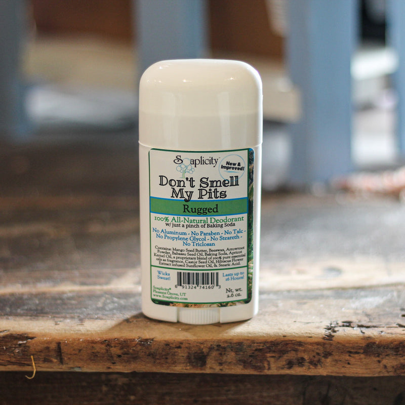 Soaplicity Don't Smell My Pits Natural Deodorant - Rugged Deodorants